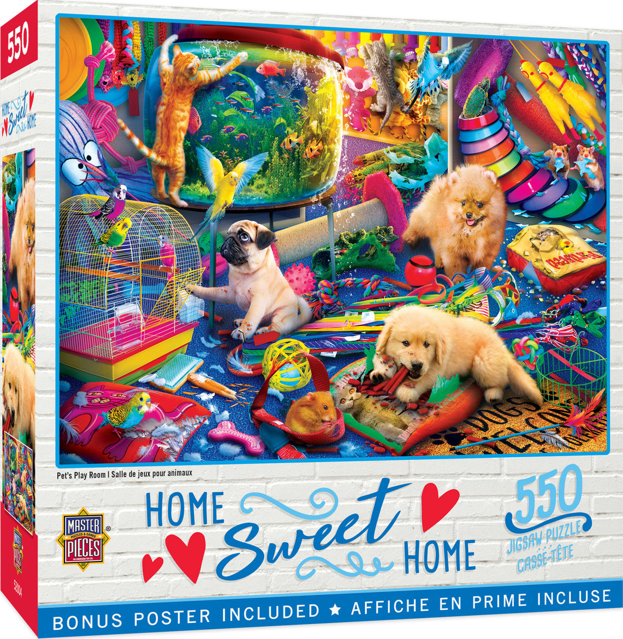 Pet's Play Room 550 Piece Home Sweet Home Puzzle