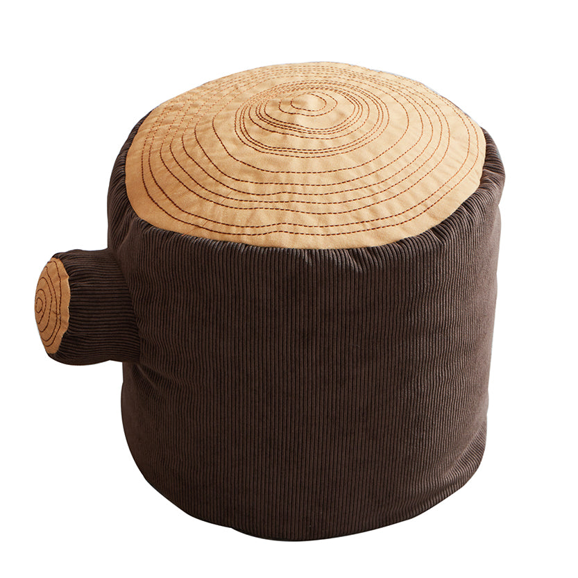 Tree Stump Pouf Stool    