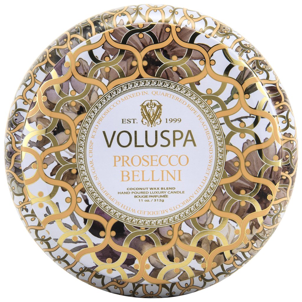 Voluspa 2 Wick Tin - Prosecco Bellini    