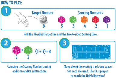 Math Dice Jr. - Kid's First Mental Math Game    
