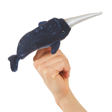 Folkmanis Finger Puppet - Mini Narwhal    