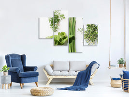 modern-4-piece-canvas-print-fresh-herbs