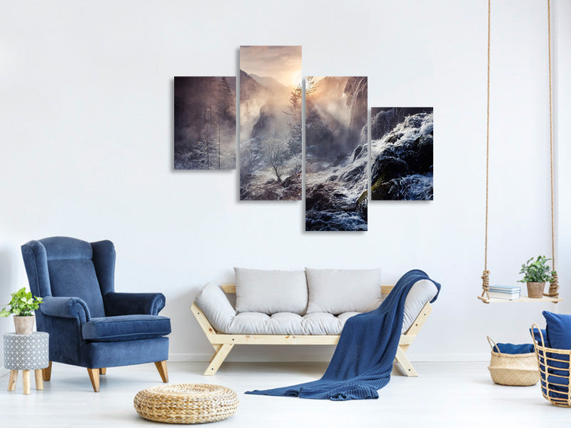 modern-4-piece-canvas-print-jiuzhaigou-china