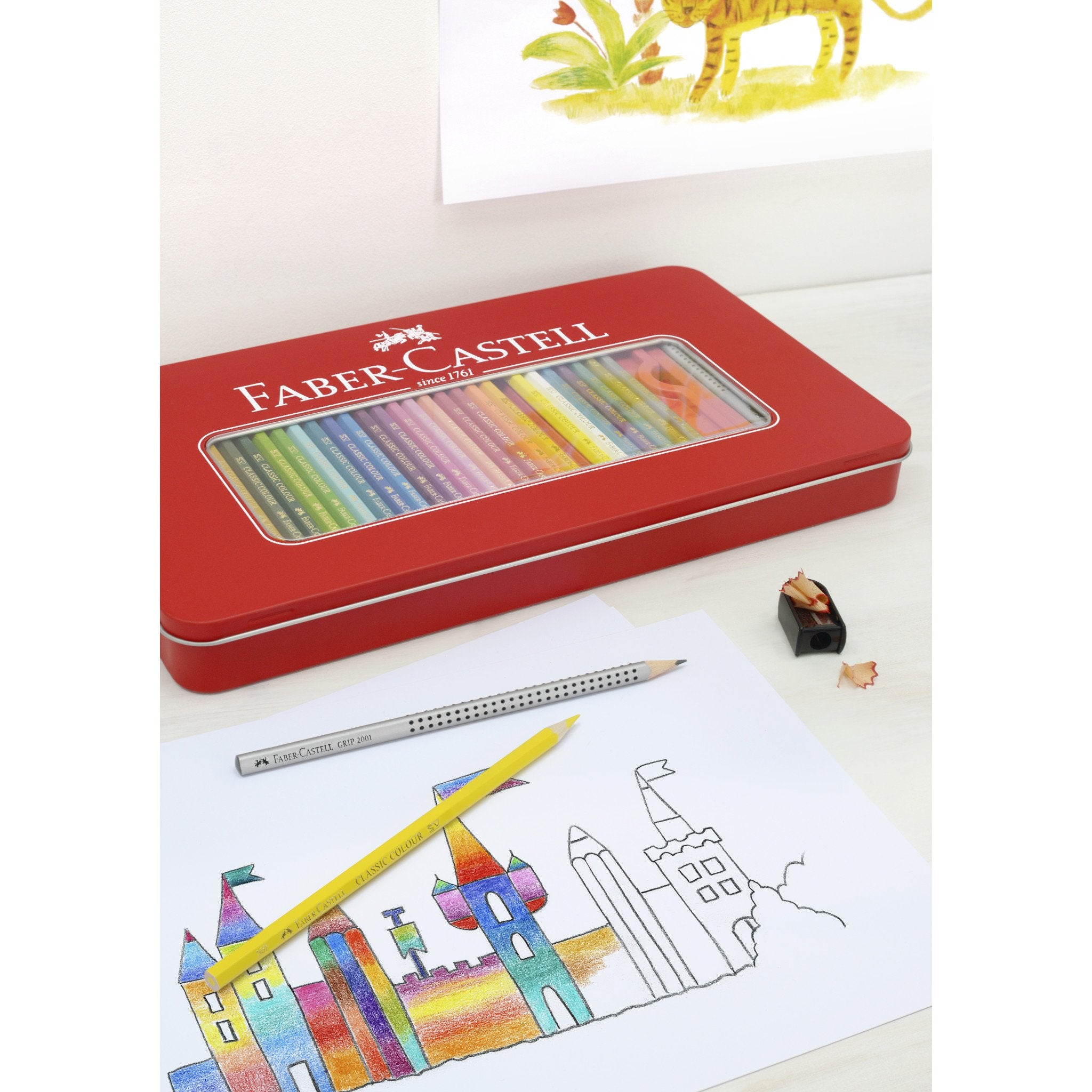48 Colored Pencils In A Tin    