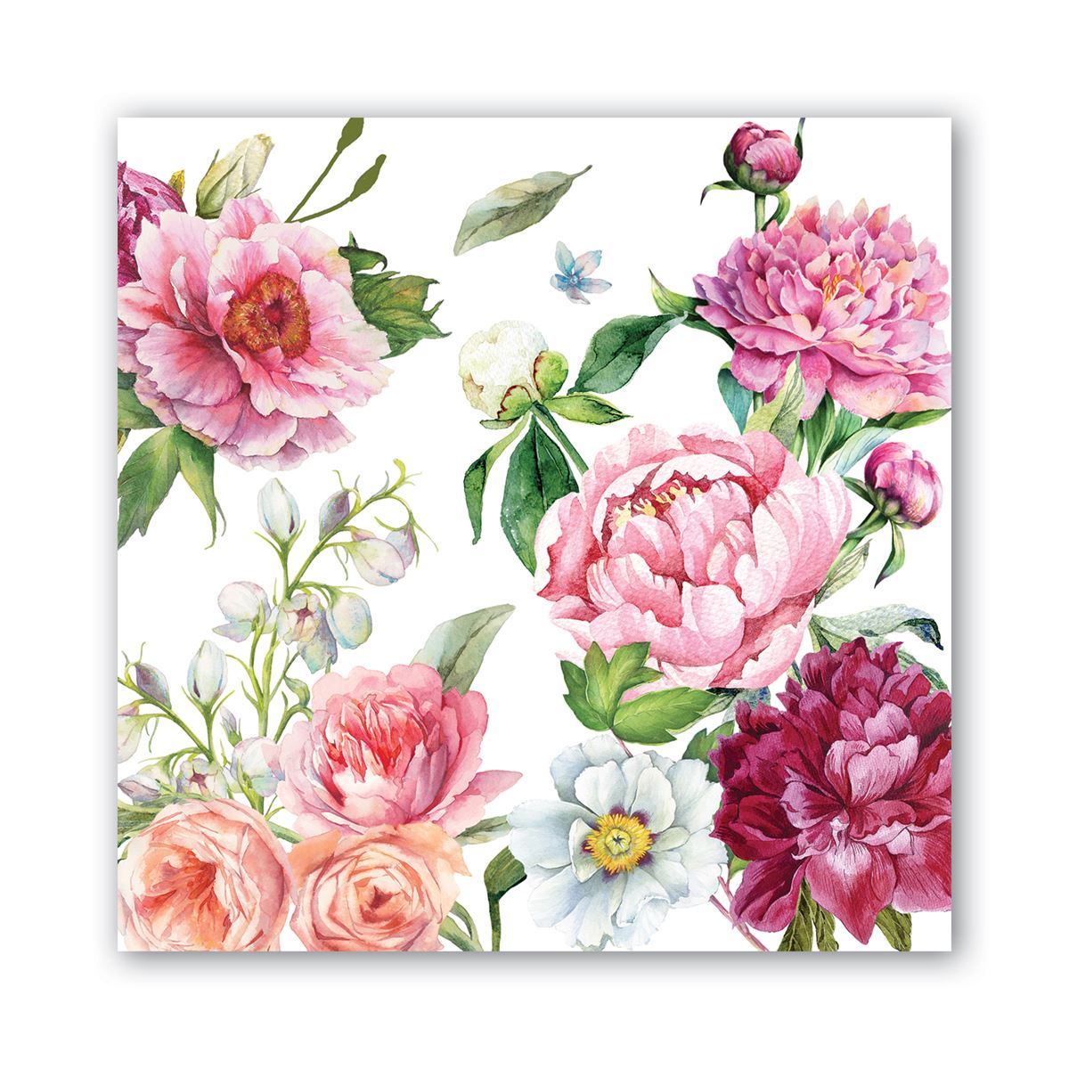 Blush Peony Cocktail Napkins    