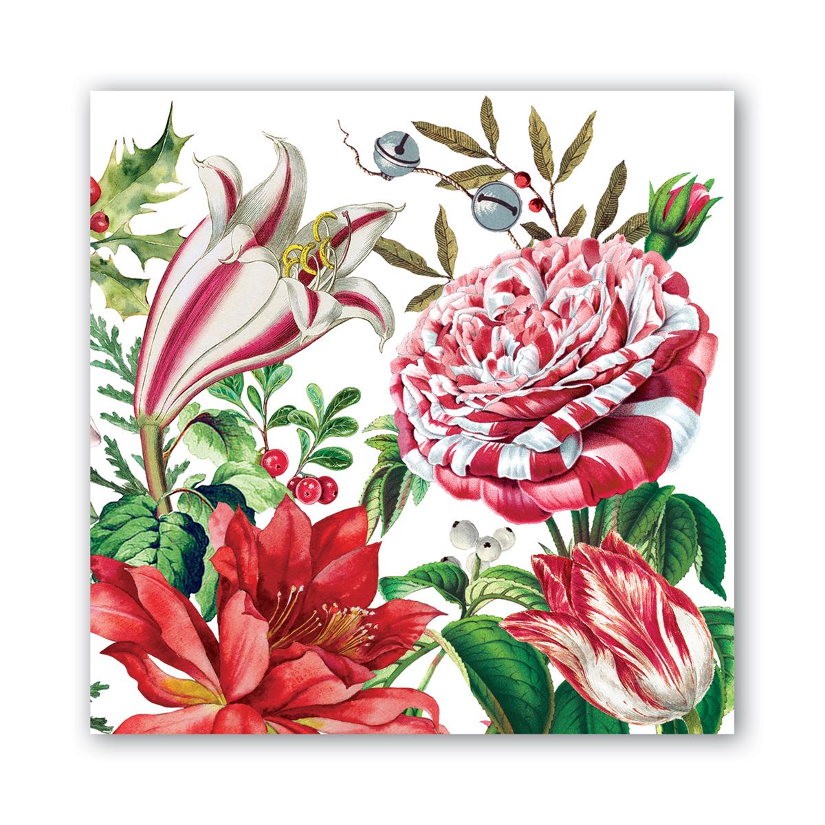 Christmas Bouquet Luncheon Napkins    