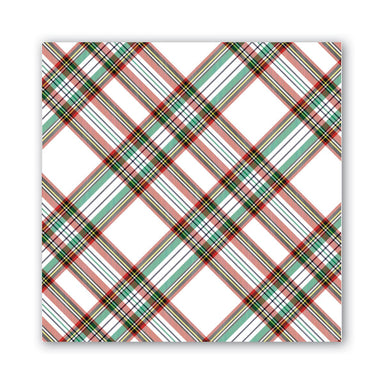 Vintage Plaid Luncheon Napkins    