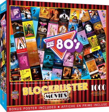 80s Blockbuster Movies 1000 Piece Puzzle    