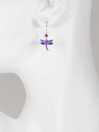 Holly Yashi Dragonfly Earrings - Purple    