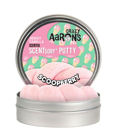 Crazy Aaron's Scoopberry Strawberry - Scented Scentsory Thinking Putty    