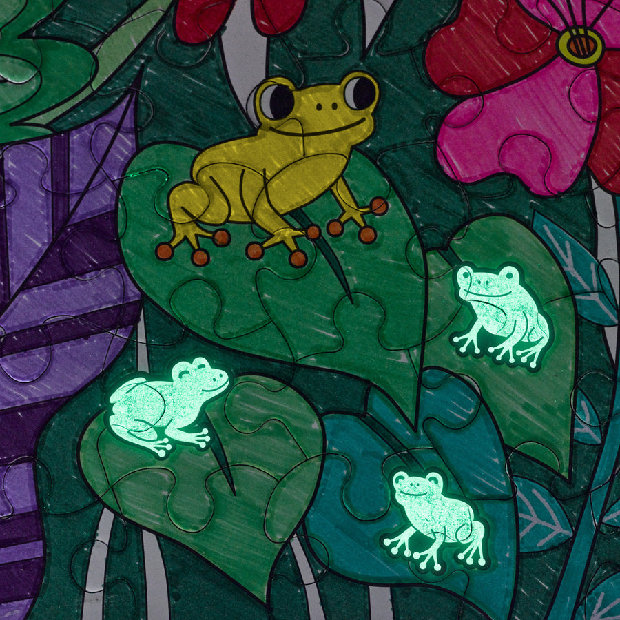 Color By Number 100 Piece Puzzle - Jungle Animals    