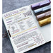 Metallic Textliner Highlighters - Silver, Ruby, Rose, Gold    