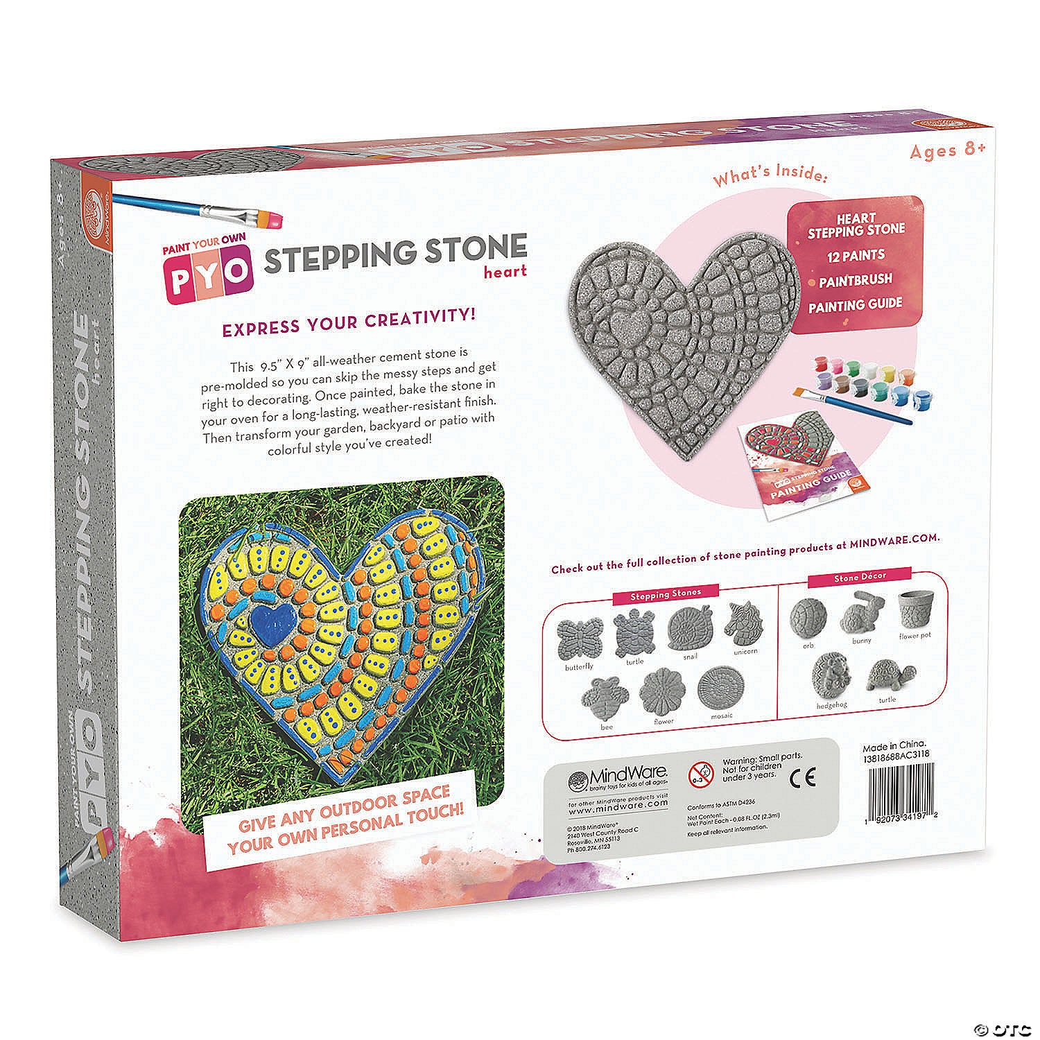 Paint Your Own Stepping Stone - Heart    
