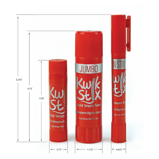 Kwik Stix Solid Tempera Paint - 6 Earth Tones    