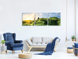 panoramic-3-piece-canvas-print-sunrise-in-the-park