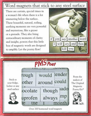Magnetic Poetry - PMS Poet    