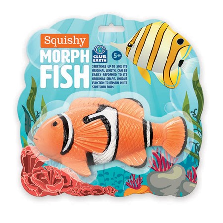 Squishy Morph Fish - Blue or Orange    