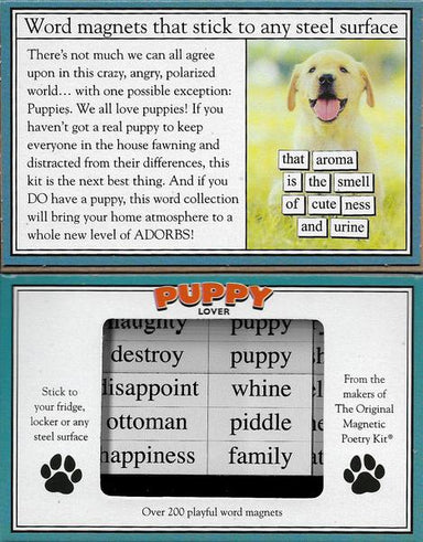 Magnetic Poetry - Puppy Lover    