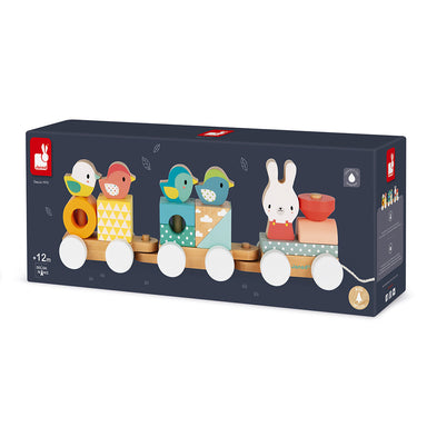 Pull Along Wooden Stacking Train    