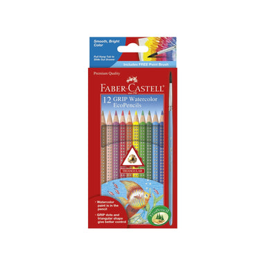 12 Triangular Grip Watercolor EcoPencils    