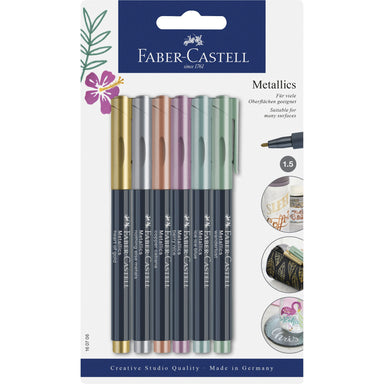 Metallic Markers - Set of 6    