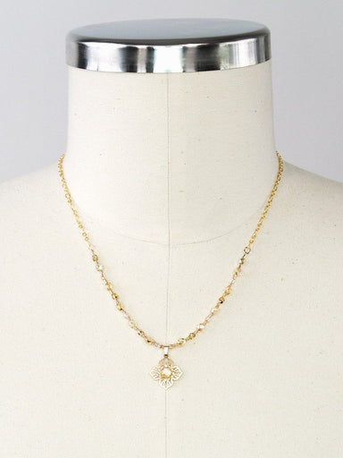 Holly Yashi Bella Flora Beaded Necklace - Gold    