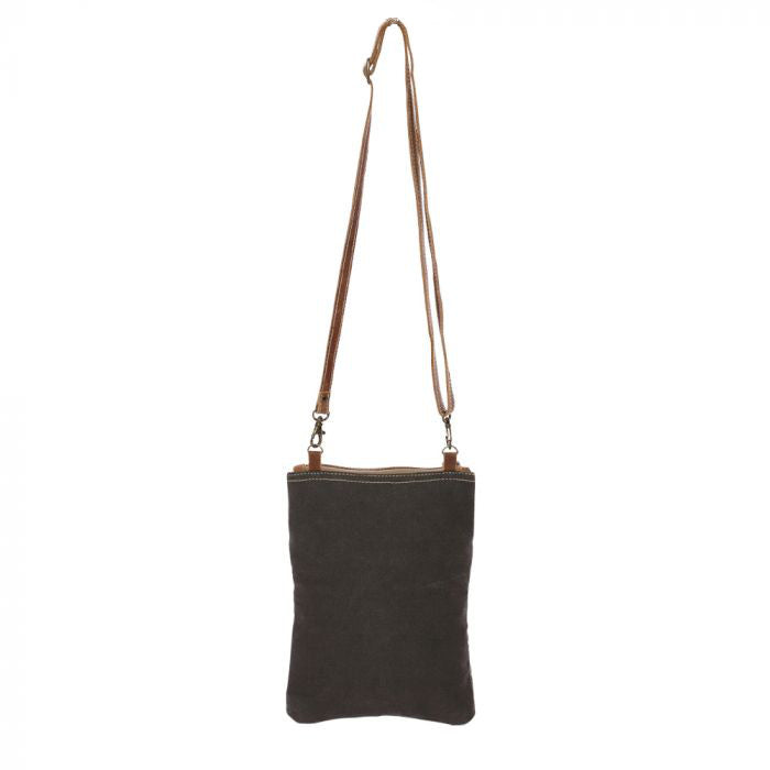 Leaf And Hide Cross Body Bag    