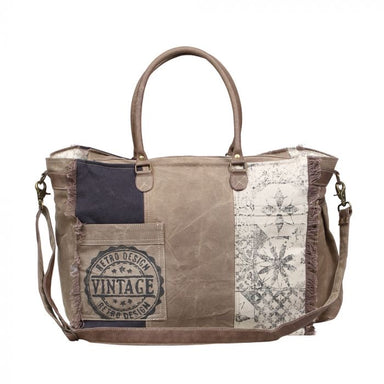 Retro Print Weekender Bag    