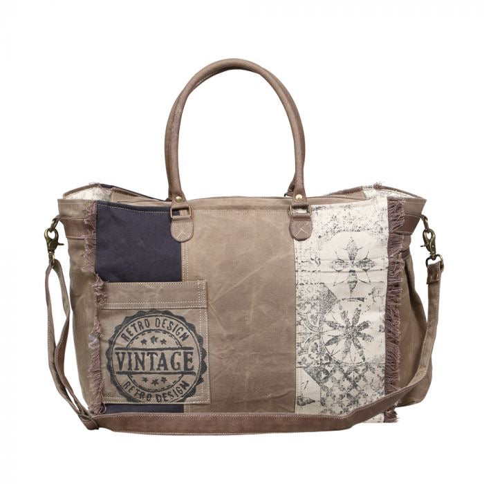 Retro Print Weekender Bag    