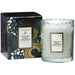 French Cade & Lavender - Scallop Edge Glass Candle    