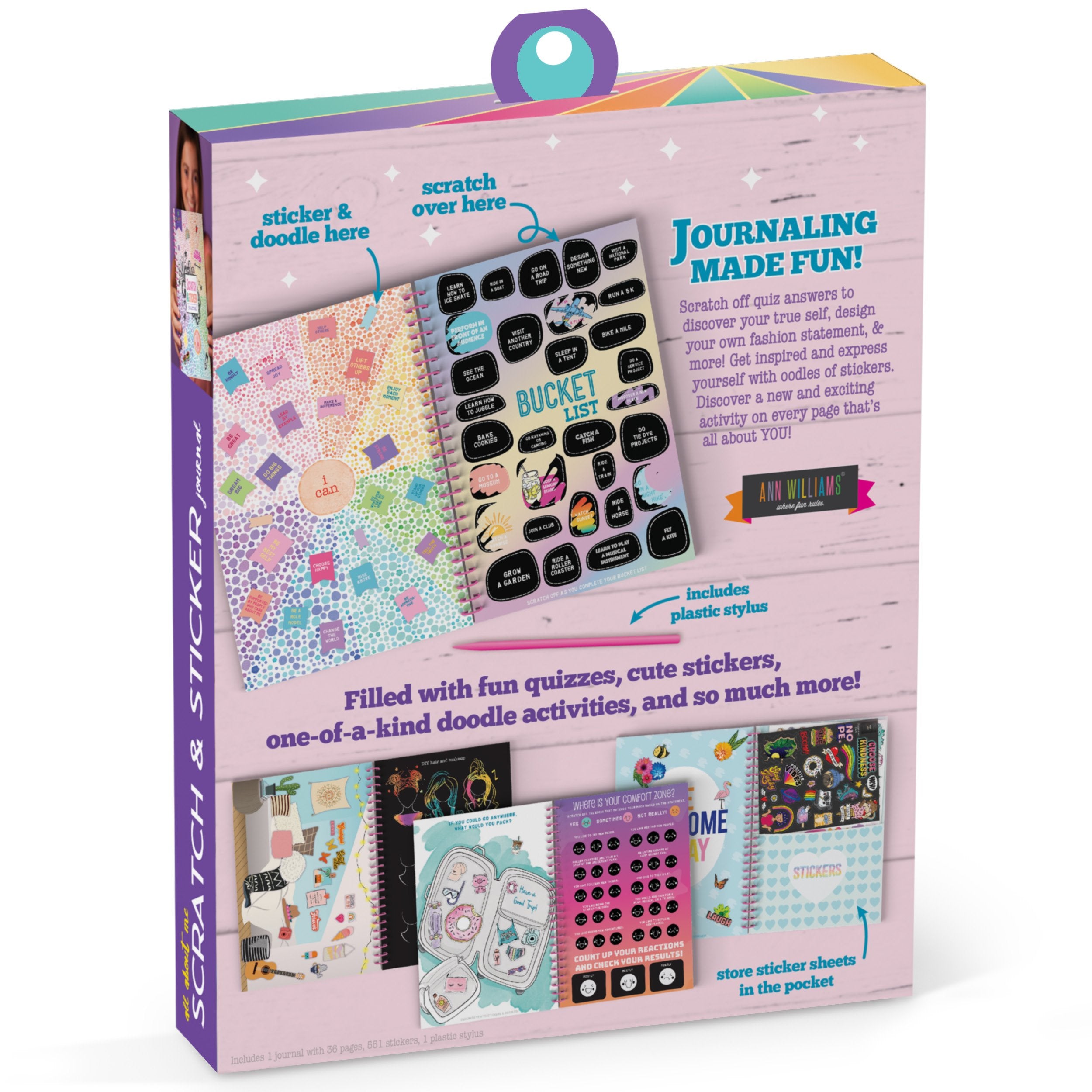All About Me Scratch & Sticker Journal    