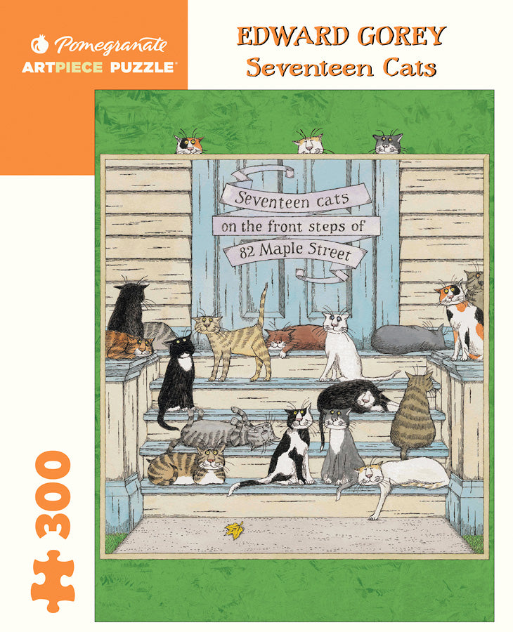 Seventeen Cats - 300 Piece Edward Gorey Puzzle    