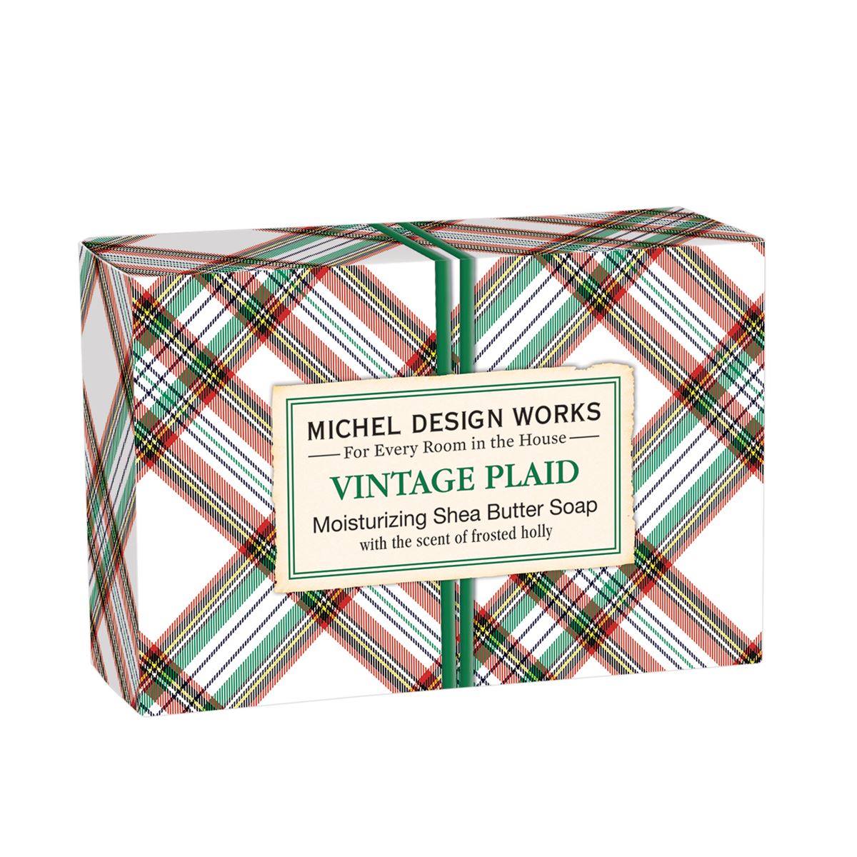 Vintage Plaid Boxed Shea Butter Soap    