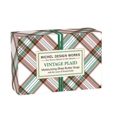 Vintage Plaid Boxed Shea Butter Soap    