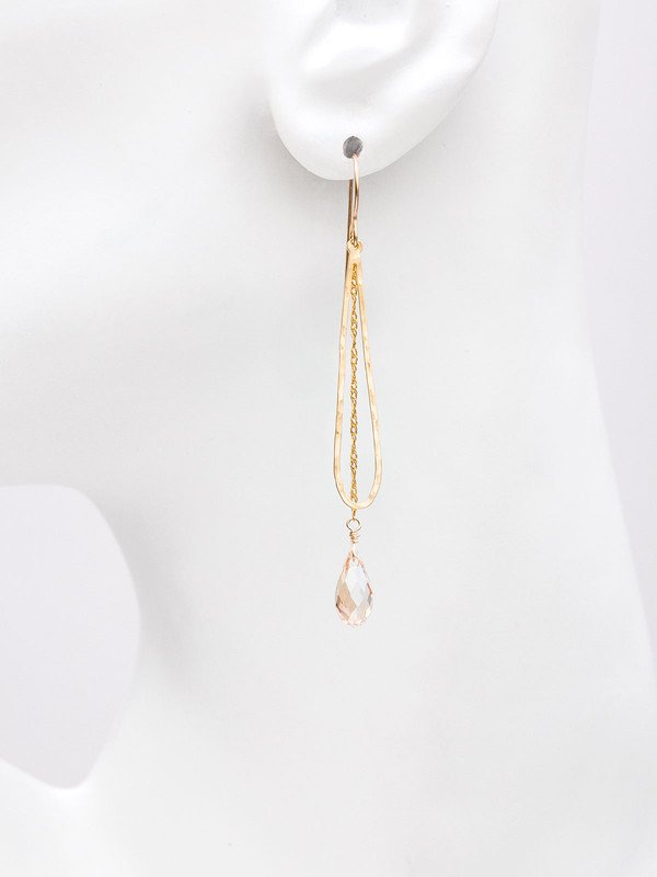 Holly Yashi Celestine Drop Earrings - Gold/Champagne    