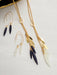 Holly Yashi Vesta Lariat Necklace - Frosted Galaxy Black    