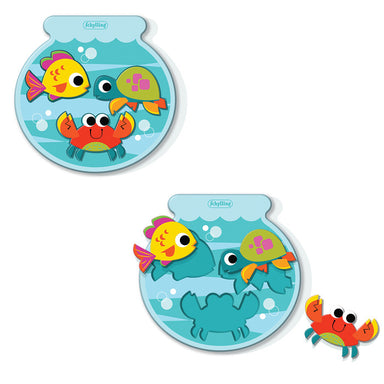 Fishbowl 3 Piece Wooden Puzzle    