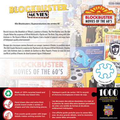 60s Blockbuster Movies 1000 Piece Puzzle    