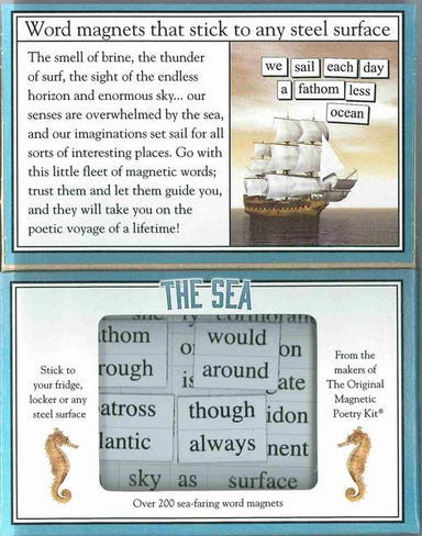 Magnetic Poetry - The Sea    