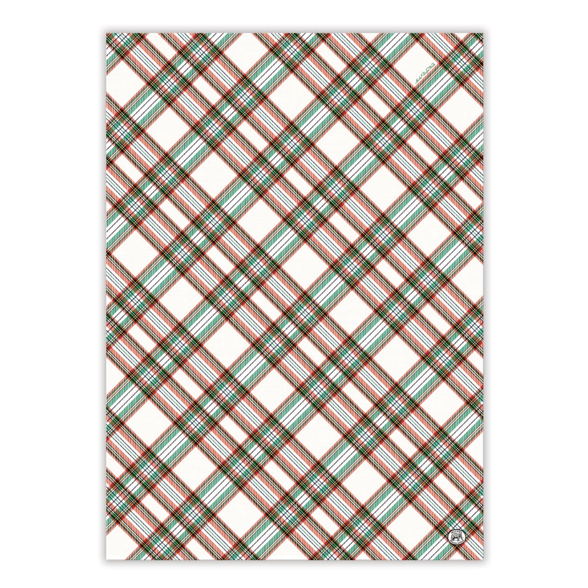 Vintage Plaid Kitchen Towel    