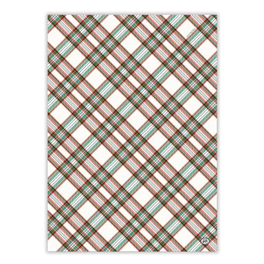 Vintage Plaid Kitchen Towel    