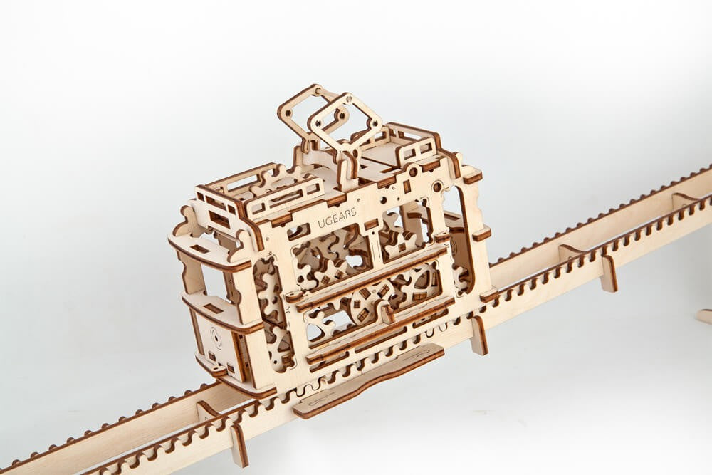 UGears Tram On Rails    