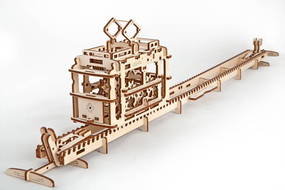 UGears Tram On Rails    
