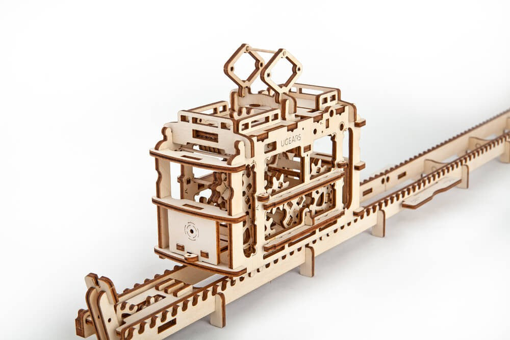 UGears Tram On Rails    