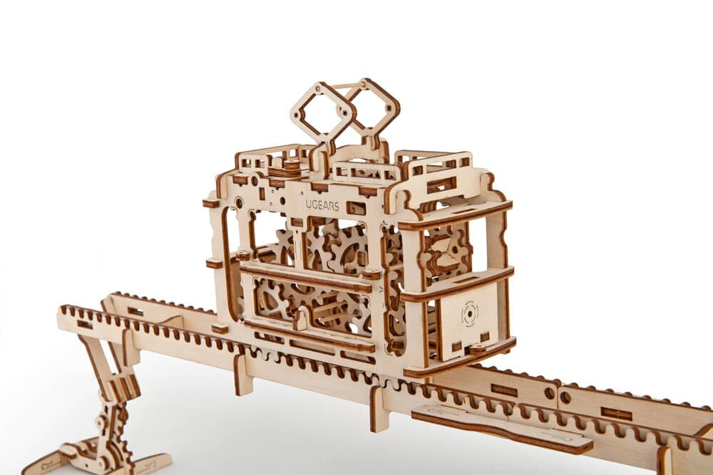 UGears Tram On Rails    