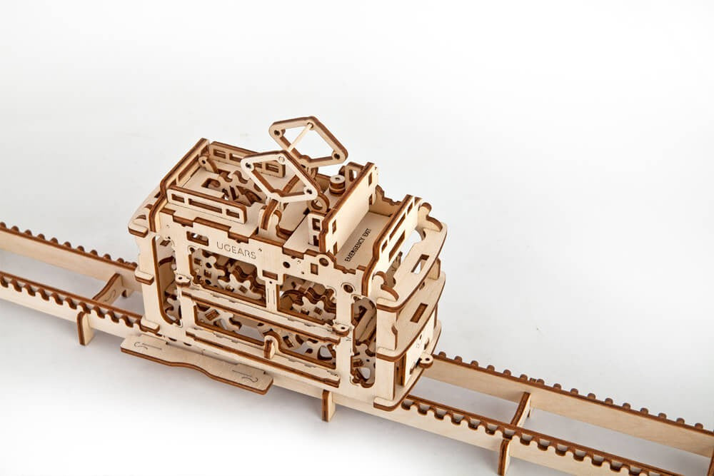 UGears Tram On Rails    
