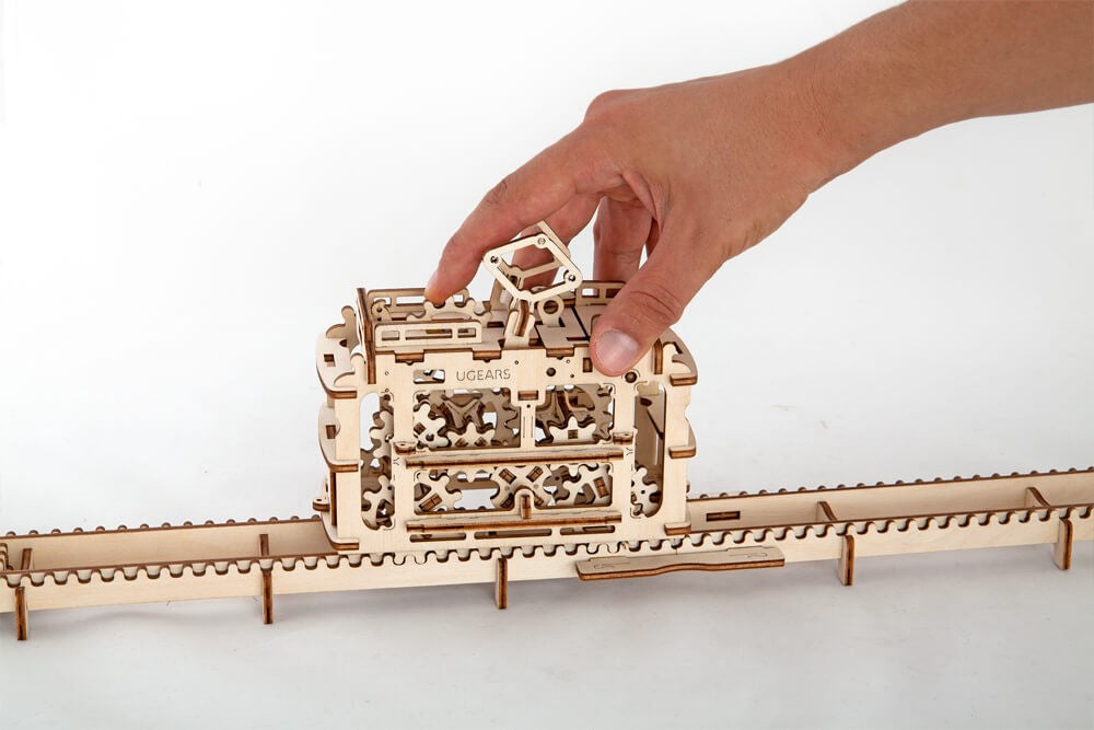 UGears Tram On Rails    