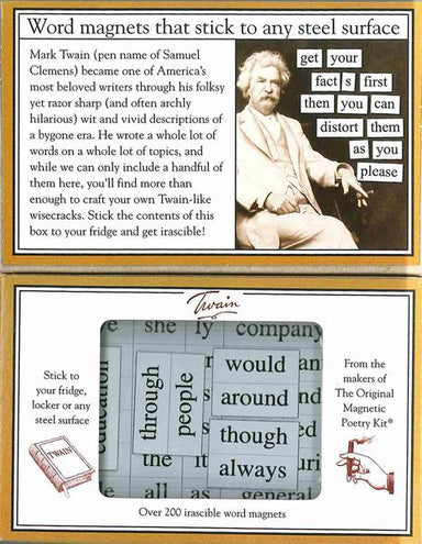 Magnetic Poetry - Twain    