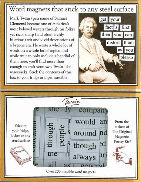 Magnetic Poetry - Twain    