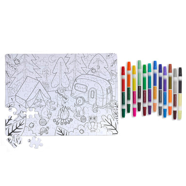 Color By Number 100 Piece Puzzle - Camping    